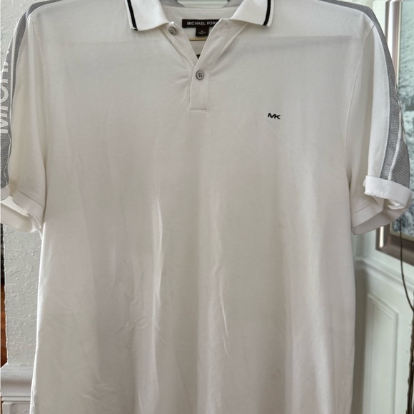 Michael Kors Classic White Polo Shirt - Picture 1 of 4